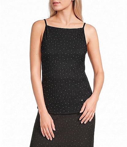 Mod Ref Sparkle High Neck Tank Top