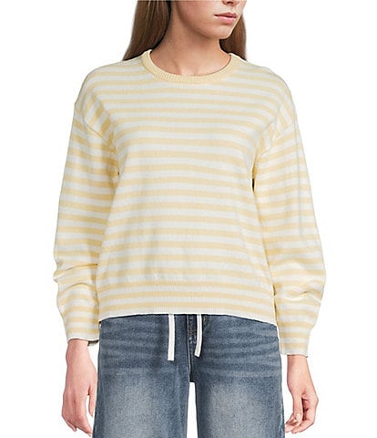 Mod Ref Stripe Long Sleeve Crew Sweater