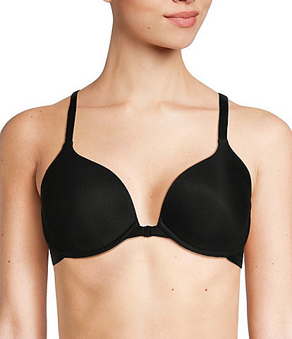  Bare The Wire-Free Front Close Bra with Lace 32A, Black :  Clothing, Shoes & Jewelry
