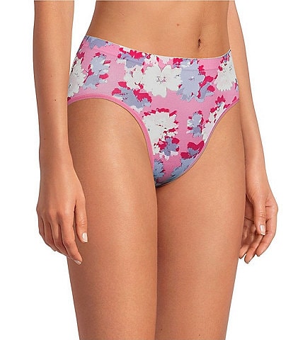 Modern Movement Seamless High-Cut Floral Print Panty