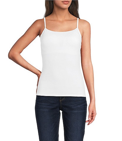 Modern Movement Step-In Sleeveless Square Neck Shelf-Bra Cami