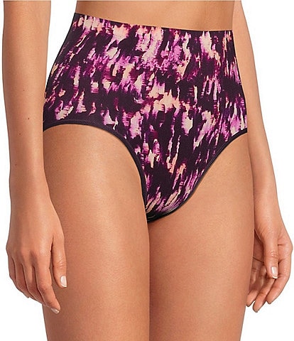 Modern Movement Stretch Seamless Abstract Print Brief Panty