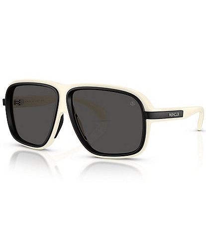 Moncler Unisex Two Tone 62mm Shield Sunglasses