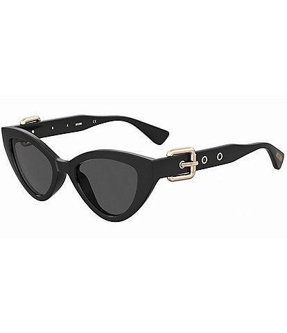Moschino Women's MOS142S Gold Buckle Cat Eye Sunglasses