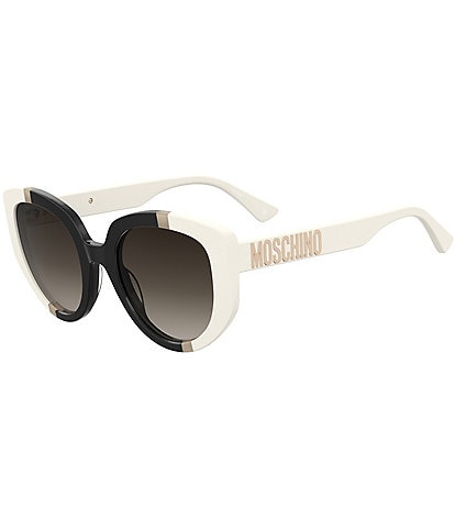 Moschino Women's MOS173 53mm Color Blocked Cat Eye Sunglasses