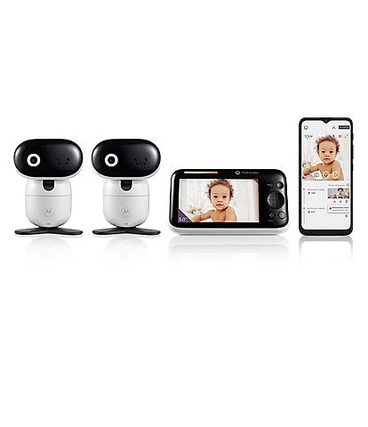 Motorola Pip 1510 5.0#double; Wi-Fi® Motorized Video Baby Monitor - Two Camera Set