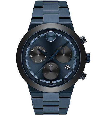 Movado Bold Fusion Blue Chronograph Bracelet Watch
