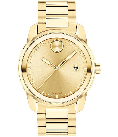 Movado BOLD Men's Verso Gold-Tone Bracelet Watch