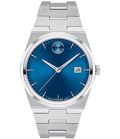 Movado Bold Men's Quest Quartz Automatic Stainless Steel Bracelet Watch
