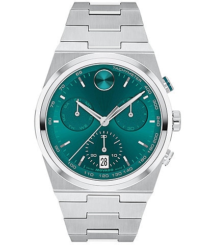 Movado Bold Men's Quest Quartz Chronograph Stainless Steel Bracelet Watch