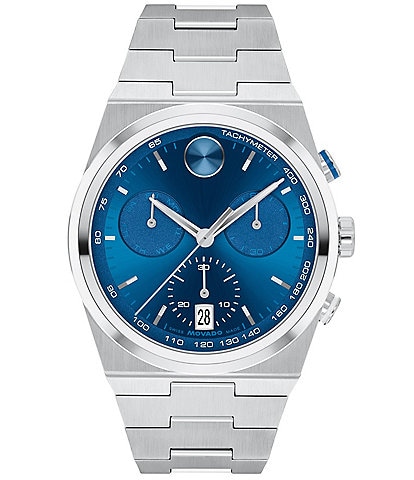 Movado Bold Men's Quest Quartz Chronograph Stainless Steel Bracelet Watch