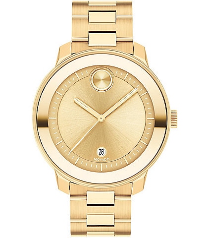 Movado Bold Women's Verso Gold-Tone Stainless Steel Bracelet Watch