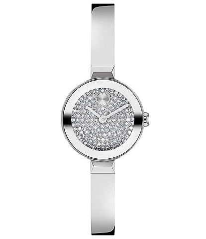 Movado Bold Women's Quartz Analog Mini Bangle Bracelet Watch