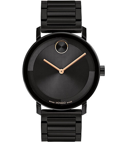 Movado Men's Bold Evolution 2.0 Quartz Analog Black Stainless Steel Bracelet Watch