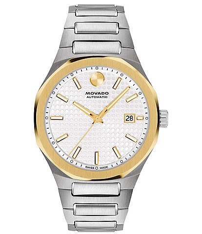 Movado Men's Centurion Automatic Two Tone Bracelet Watch