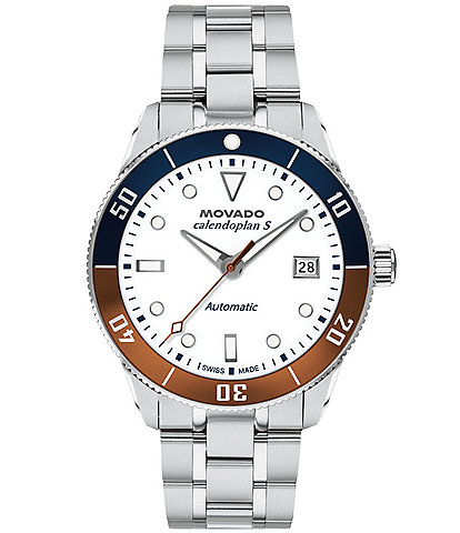 Movado Men's Heritage Calendoplan Automatic Stainless Steel Bracelet Watch