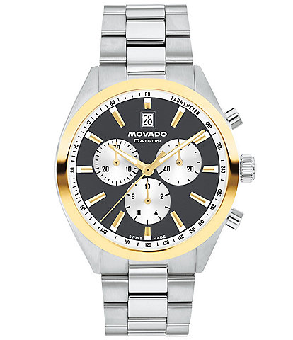 Movado Men's Heritage Datron Quartz Chronograph Stainless Steel Bracelet Watch