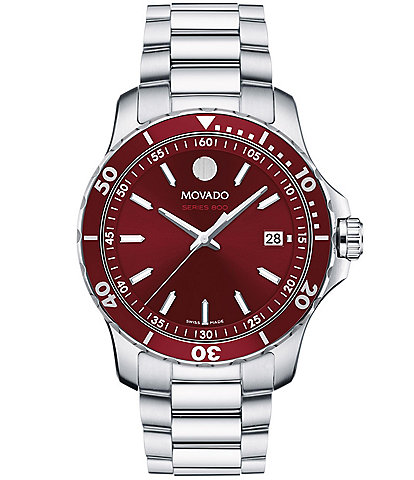 Movado Men's Series 800 Quartz Automatic Stainless Steel Bracelet Watch