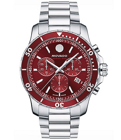 Movado Men's Series 800 Quartz Chronograph Stainless Steel Bracelet Watch
