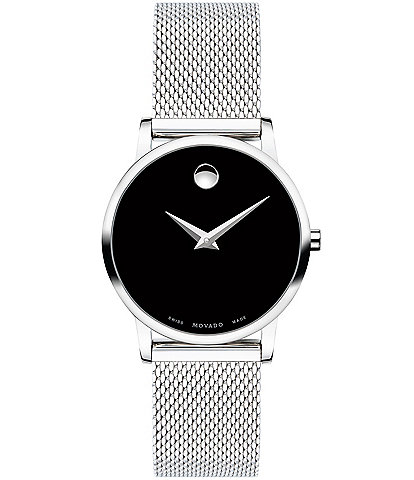 Movado Museum Classic Stainless Steel Black Watch
