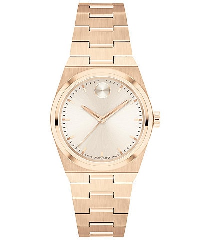 Movado Women's Bold Quest Mini Quartz Analog Stainless Steel Bracelet Watch