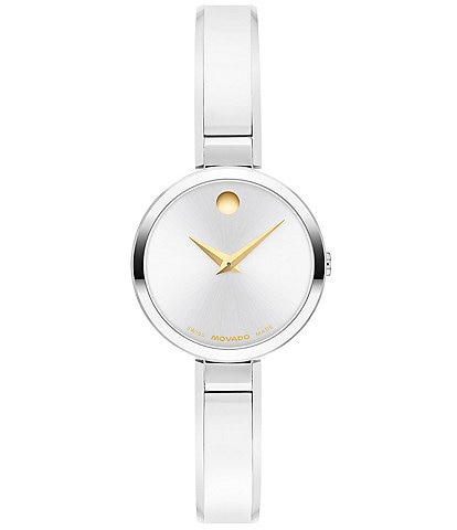 Movado Women's Moda Quartz Analog Stainless Steel Bangle Bracelet Watch