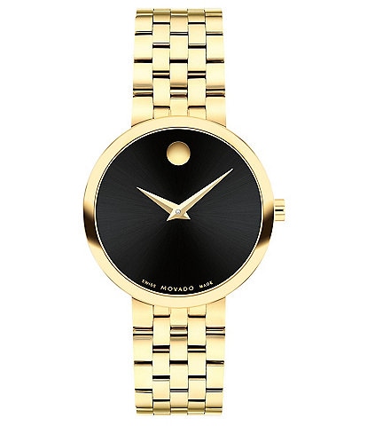 Movado Women's Museum Classic Quartz Analog PVD Coated Stainless Steel Bracelet Watch