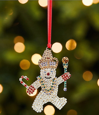 Mr. Bingle 2026 Dated Mardi Gras King Rhinestone Ornament