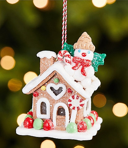Mr. Bingle Clay Mr. Bingle Gingerbread House Ornament
