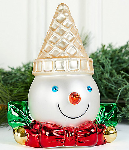 Mr. Bingle Glass Mr. Bingle Head Tabletop Decor