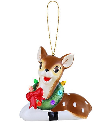 Mr. Christmas Nostalgic Ceramic Lit Reindeer Ornament
