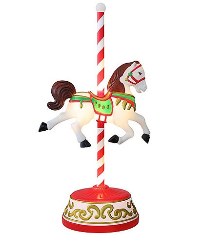 Mr. Christmas Oversized Lit Carousel Horse Holiday Decor