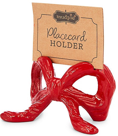Mud Pie Enamel Bow Place Card Holders