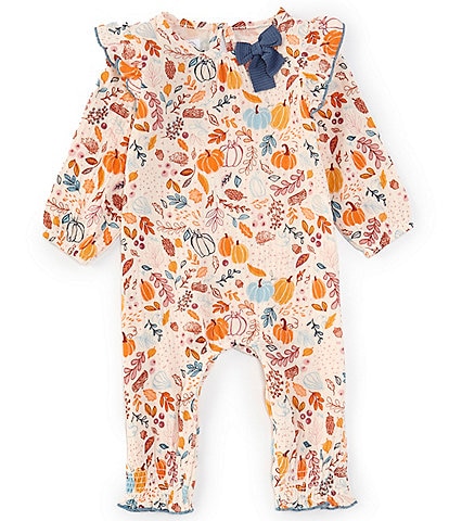 Mud Pie Baby Girls 3-12 Months Long Sleeve Floral Coverall