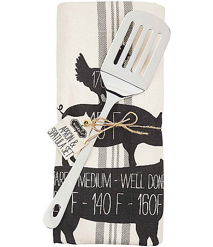 Mud Pie Bistro Collection #double;Grill It#double; Apron and Spatula Set