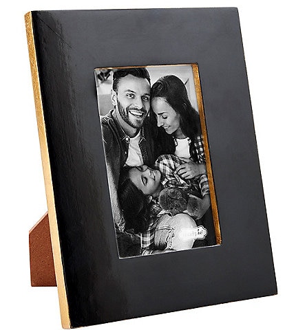 Mud Pie Black Lacquer 4x6#double; Frame