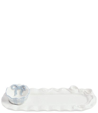 Mud Pie Bow Collection Chip and Dip Set