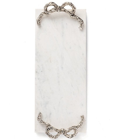Mud Pie Bow Handles Marble Board