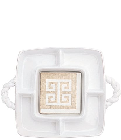 Mud Pie Braided Handle Section Server 2-Piece Set