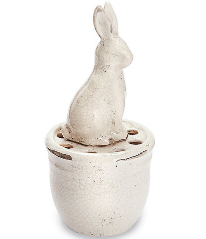 Mud Pie Bunny Pot Vase