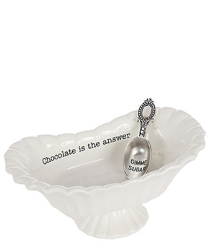 Mud Pie Chocolate Candy Dish Set