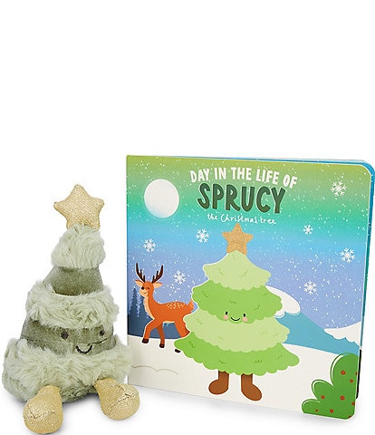 Mud Pie Christmas Tree Book & Plush Toy Set