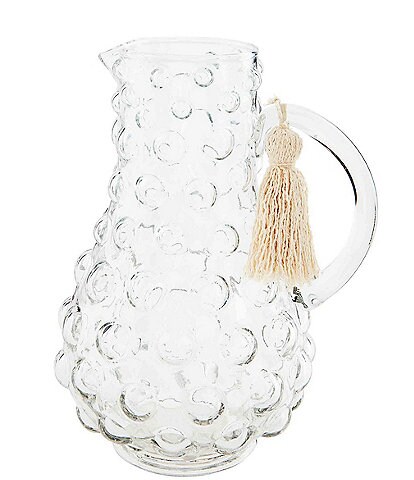 Mud Pie Classic Home Hobnail Glass Pitcher