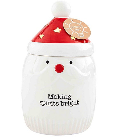 Mud Pie Cookies For Santa Light Up Santa Canister