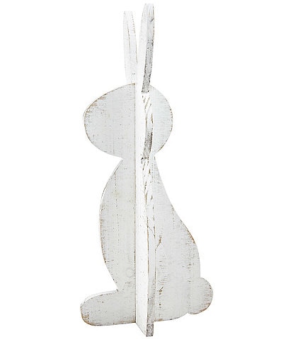 Mud Pie Easter Collection Wooden Bunny Stand Sitter