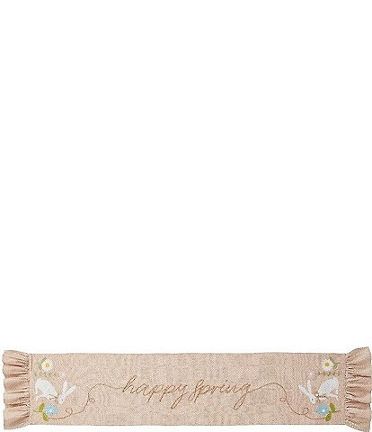 Mud Pie Easter Happy Spring Bunny Table Runner, 72#double;