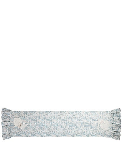 Mud Pie Embroidered Bunny Table Runner, 72"