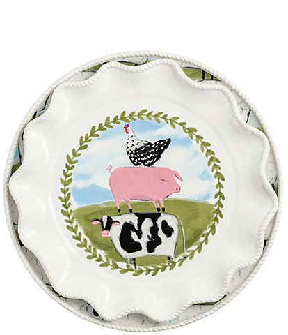 Mud Pie Farm Sheep Nested Platter Set