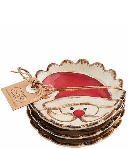 Mud Pie Farmhouse Christmas Tid Bit Dish, Set of 3