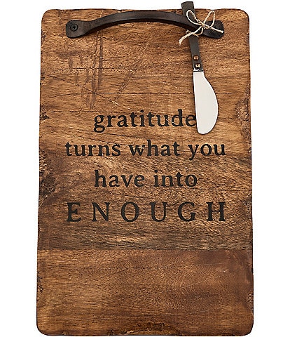 Mud Pie Festive Fall Collection Distressed Gratitude Board Set